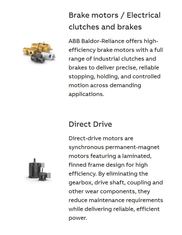 Baldor-Reliance NEMA Industrial Motor - WeDrive Power Transmission