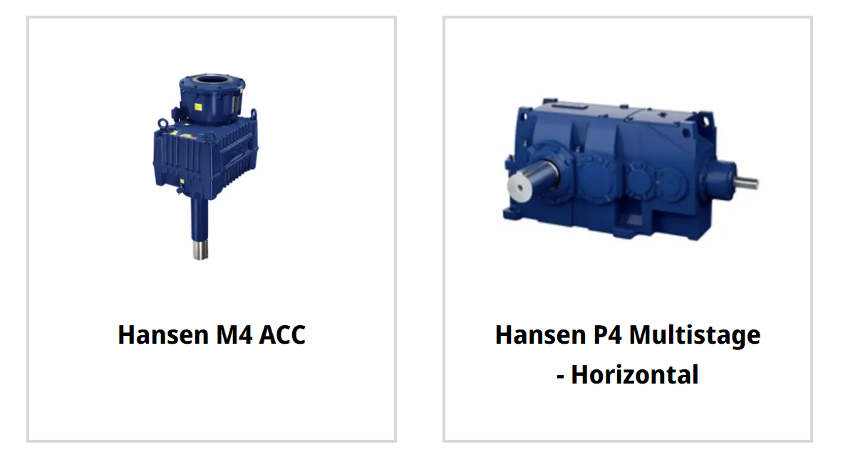 HANSEN INDUSTRIAL GEARBOXES M4 ACC and P4 Multistage Horizontal Reducers