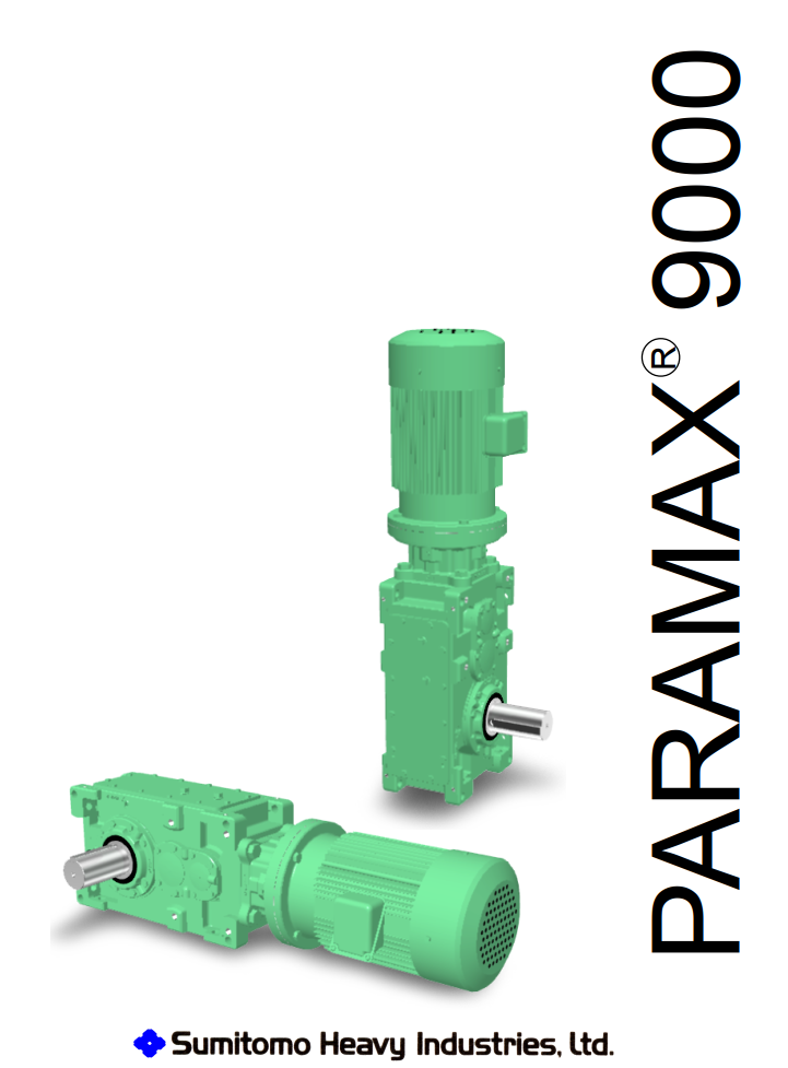 SUMITOMO PARAMAX 9000 Series Industrial Gearbox Dimensions and Ratios Table