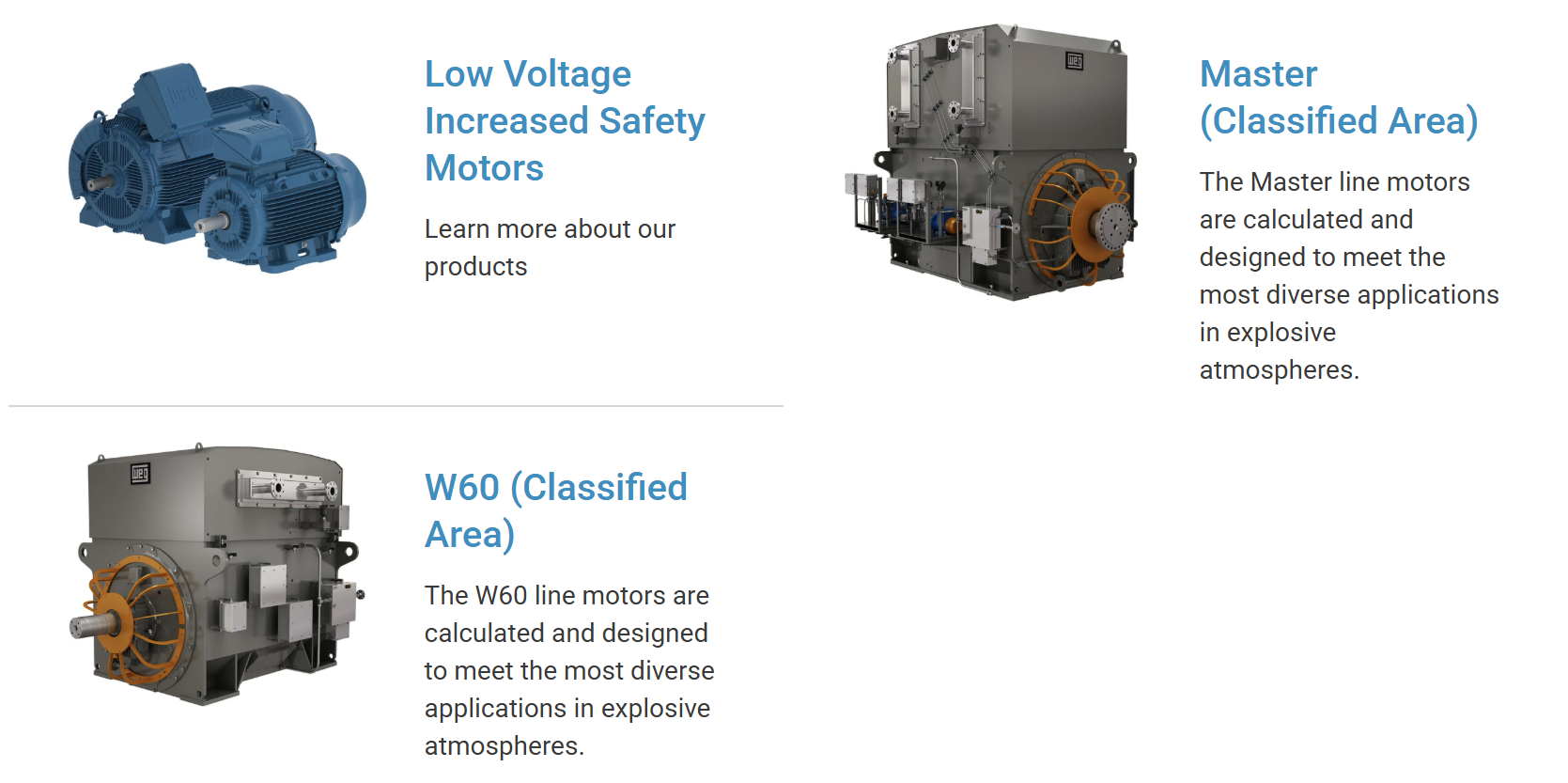 WEG Smoke Extraction and HVAC Fan Motors